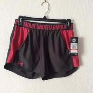 Under Armour Dark Rose & Dark Grey Workout Shorts
